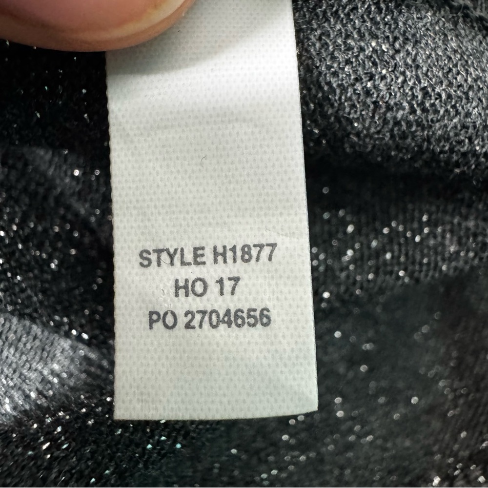 J. Crew Shiny Silver Sparkle Metallic Bell Sleeve Blouse Size Medium Holiday - Picture 12 of 12